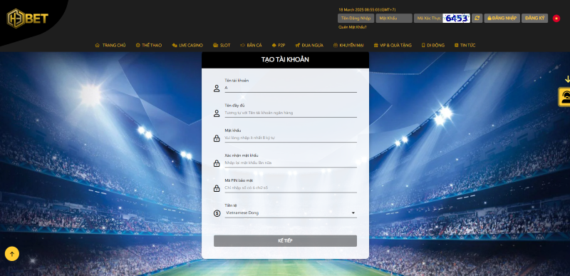 Đăng ký 1 Đăng ký H3Bet